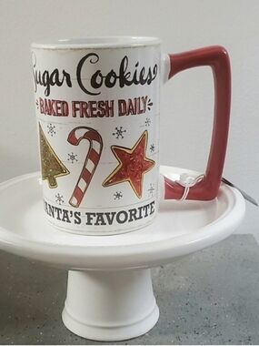 Holiday 'Sugar Cookies' Ceramic Mug with Red Handle